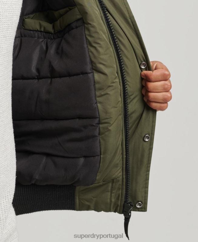 jaqueta bomber everest homens caqui roupas Superdry 2208H4452