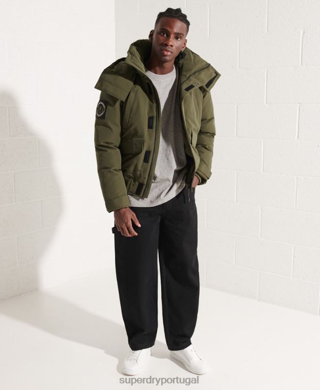 jaqueta bomber everest homens caqui roupas Superdry 2208H4518