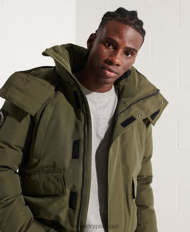 jaqueta bomber everest homens caqui roupas Superdry 2208H4518