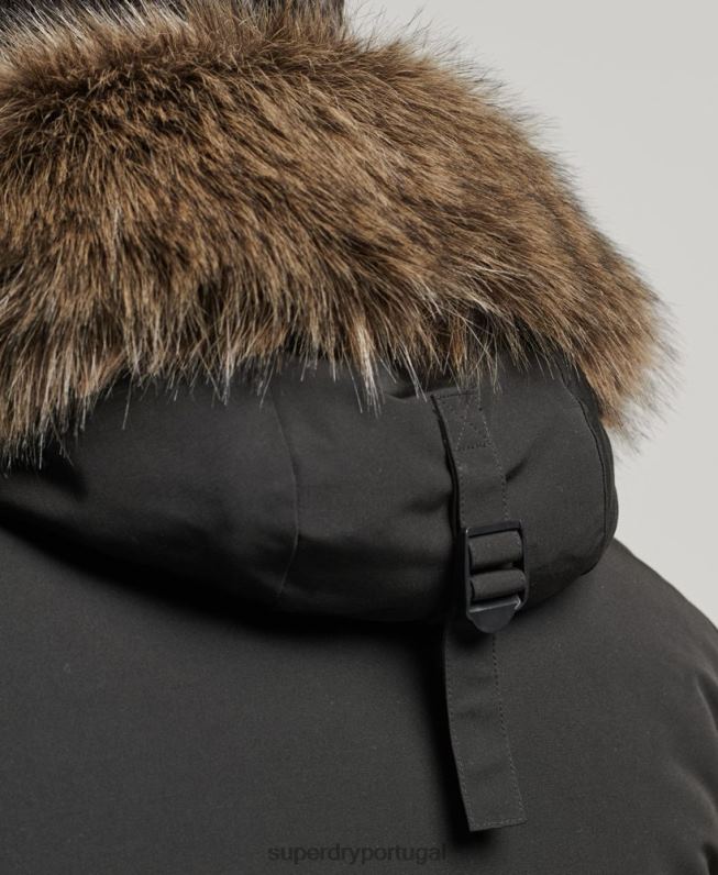 jaqueta bomber everest homens cinza escuro roupas Superdry 2208H983