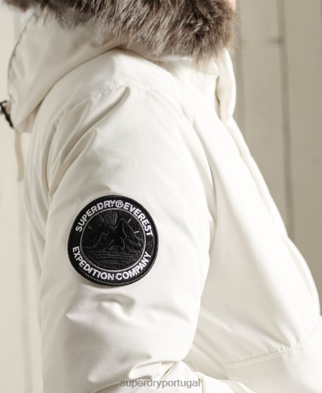 jaqueta bomber everest homens creme roupas Superdry 2208H4567