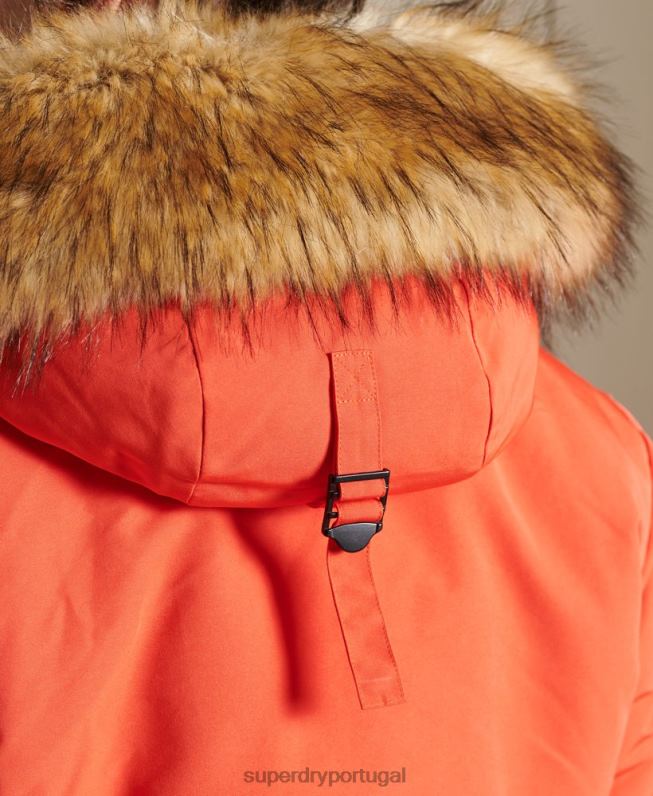 jaqueta bomber everest homens laranja roupas Superdry 2208H4749