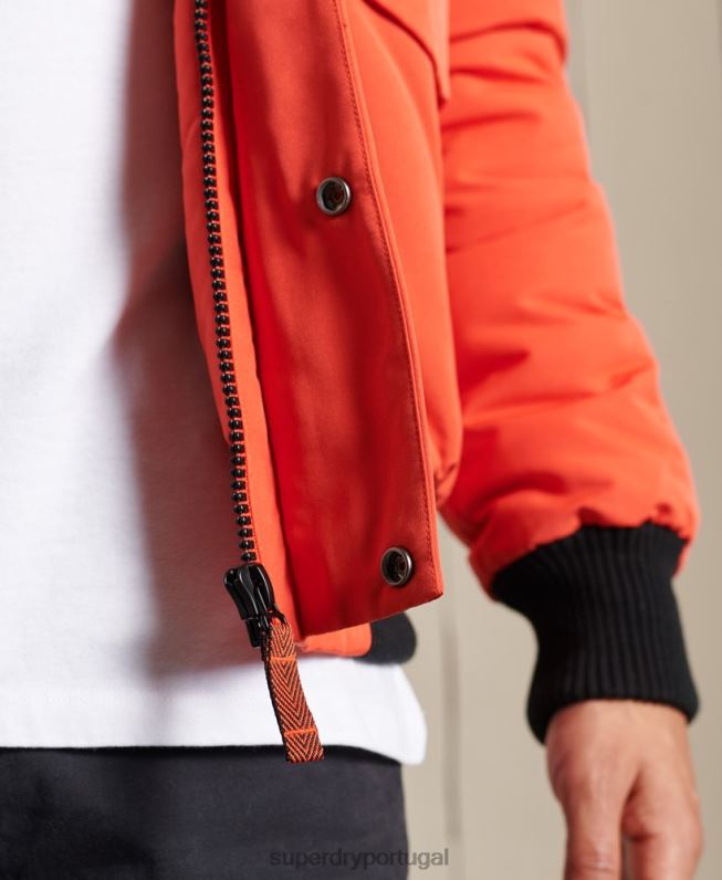 jaqueta bomber everest homens laranja roupas Superdry 2208H4749