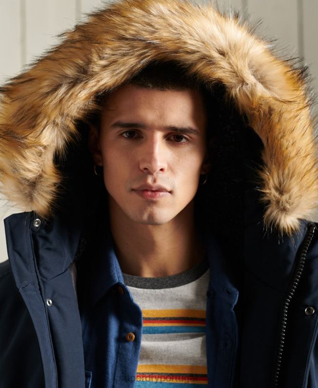 jaqueta bomber everest homens marinha roupas Superdry 2208H1085