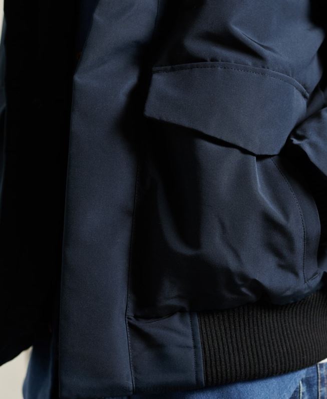 jaqueta bomber everest homens marinha roupas Superdry 2208H1085