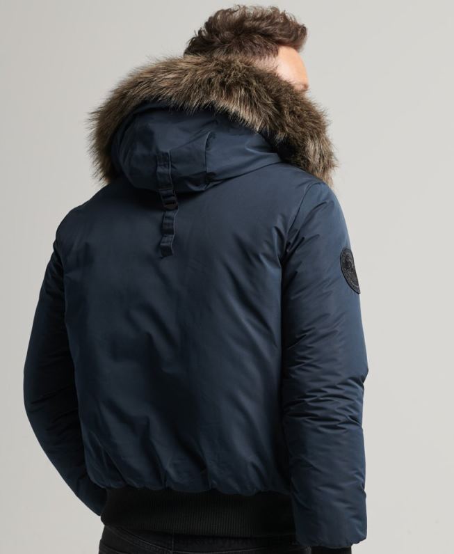 jaqueta bomber everest homens marinha roupas Superdry 2208H4500