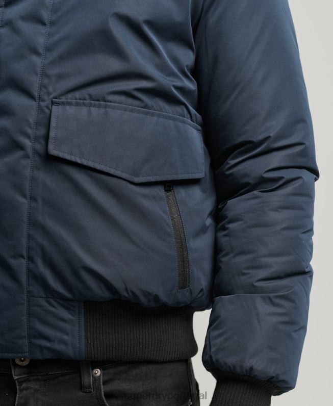 jaqueta bomber everest homens marinha roupas Superdry 2208H4500