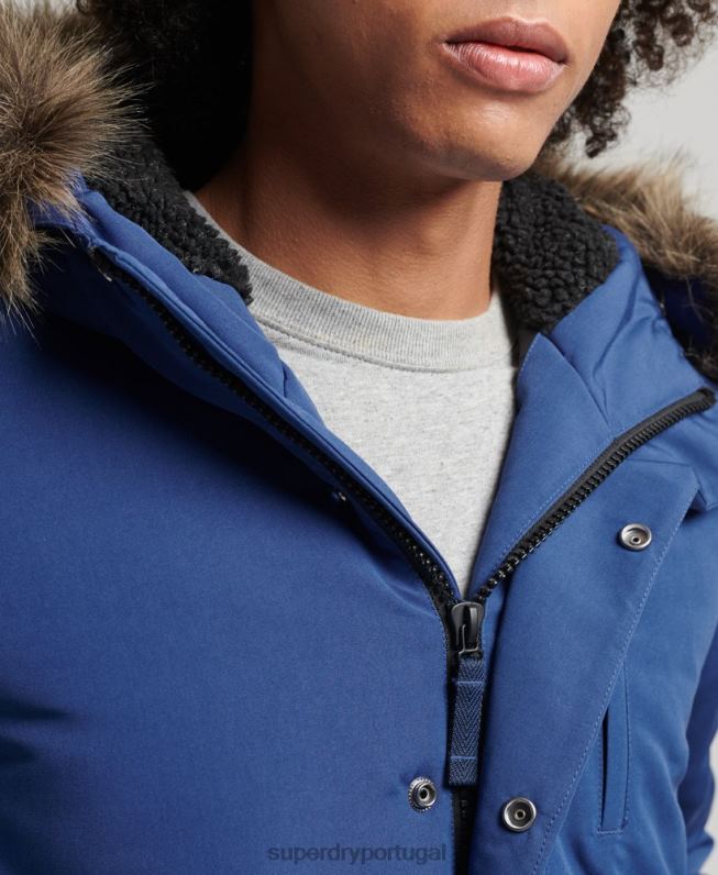 jaqueta bomber everest homens marinha roupas Superdry 2208H4565