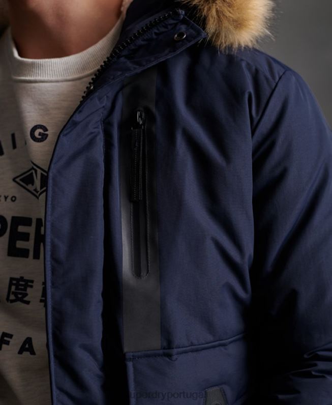 jaqueta bomber everest homens marinha roupas Superdry 2208H4646