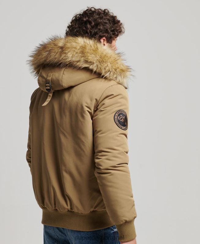 jaqueta bomber everest homens marrom roupas Superdry 2208H994