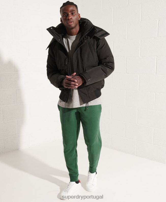 jaqueta bomber everest homens preto roupas Superdry 2208H4653