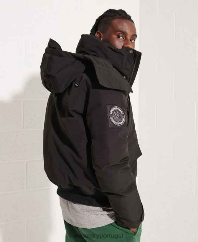 jaqueta bomber everest homens preto roupas Superdry 2208H4653