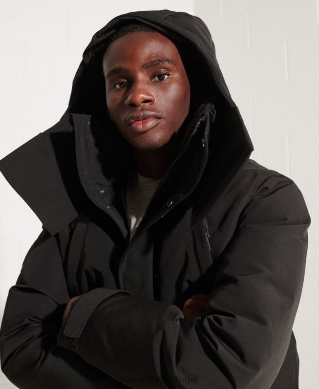 jaqueta bomber everest homens preto roupas Superdry 2208H4653