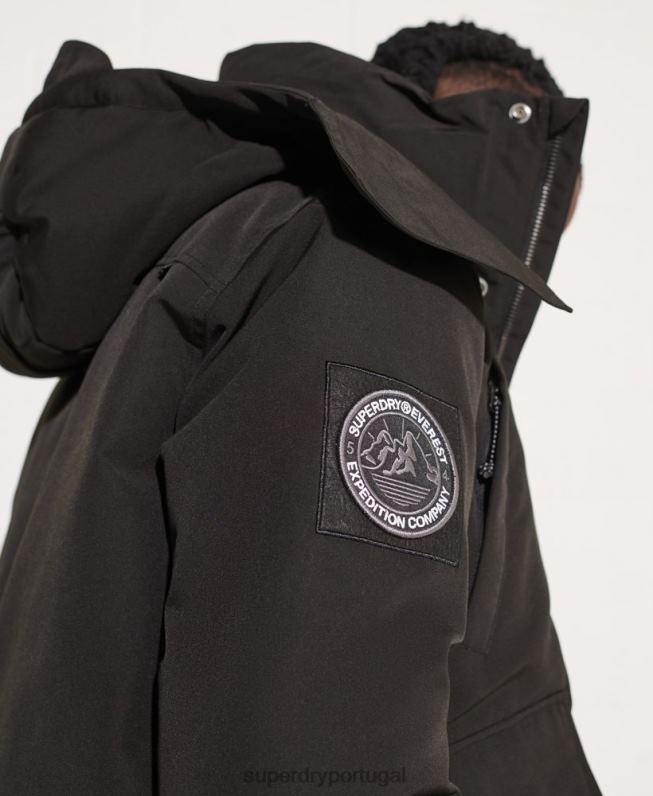 jaqueta bomber everest homens preto roupas Superdry 2208H4653