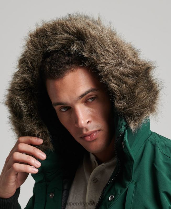 jaqueta bomber everest homens verde roupas Superdry 2208H1168