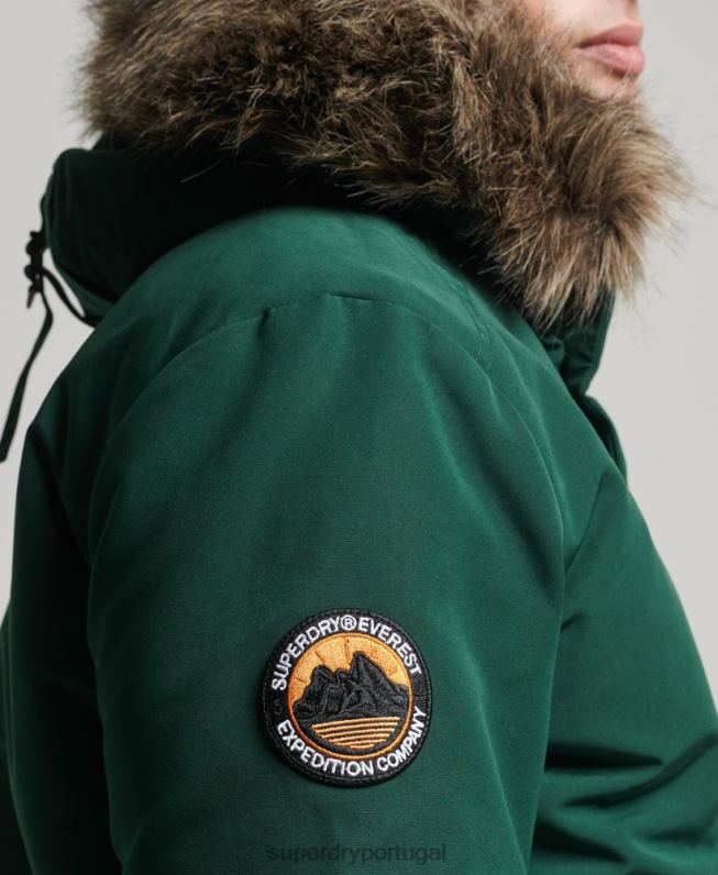 jaqueta bomber everest homens verde roupas Superdry 2208H1168