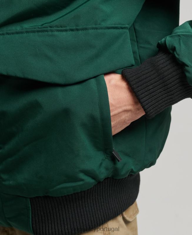jaqueta bomber everest homens verde roupas Superdry 2208H1168