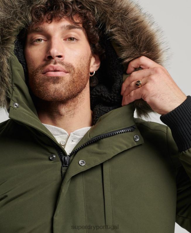 jaqueta bomber everest homens verde roupas Superdry 2208H4497