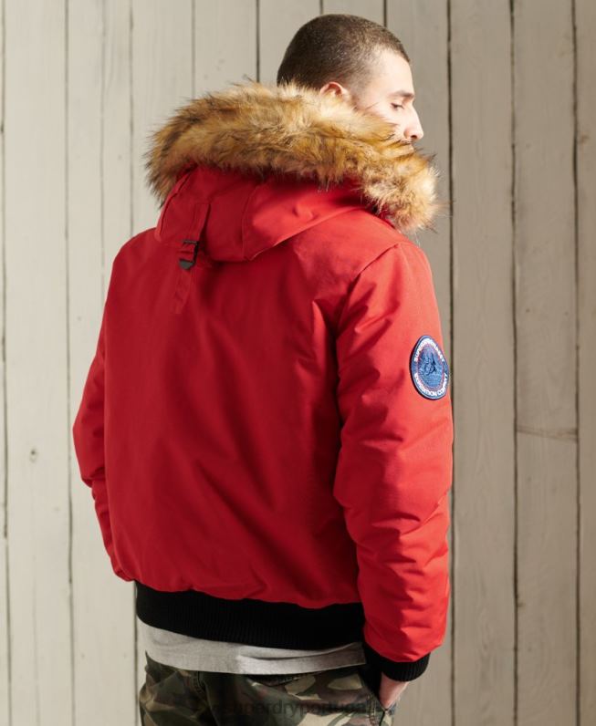 jaqueta bomber everest homens vermelho roupas Superdry 2208H1083