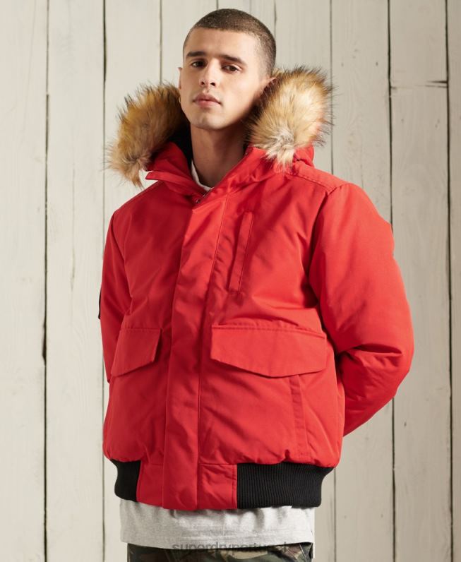 jaqueta bomber everest homens vermelho roupas Superdry 2208H1083
