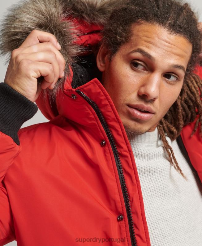 jaqueta bomber everest homens vermelho roupas Superdry 2208H4455