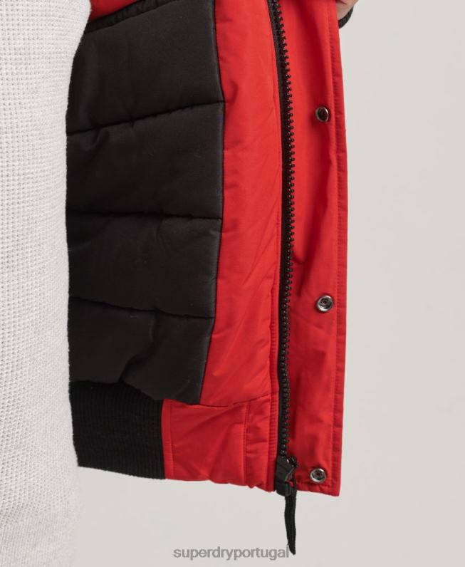 jaqueta bomber everest homens vermelho roupas Superdry 2208H4455