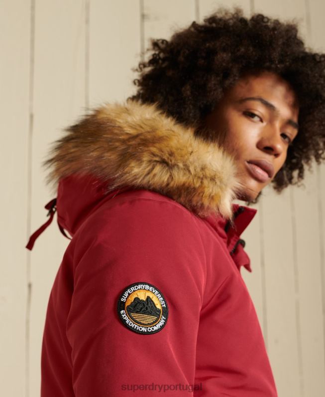jaqueta bomber everest homens vermelho roupas Superdry 2208H4494