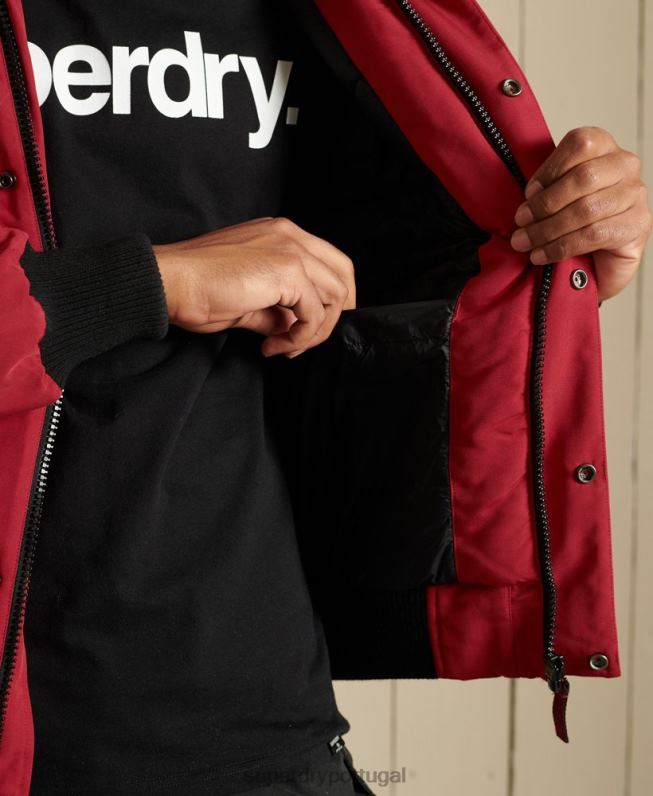 jaqueta bomber everest homens vermelho roupas Superdry 2208H4494