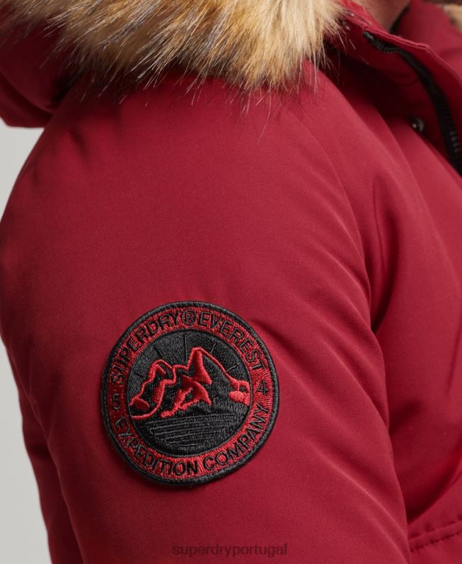 jaqueta bomber everest homens vermelho roupas Superdry 2208H992