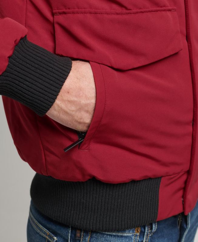 jaqueta bomber everest homens vermelho roupas Superdry 2208H992