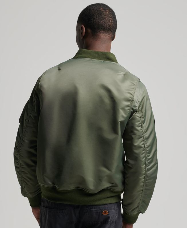 jaqueta bomber ma1 homens verde roupas Superdry 2208H1107