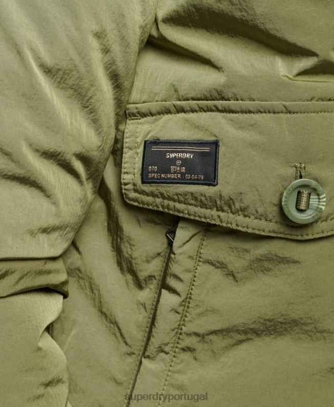 jaqueta bomber militar everest homens verde roupas Superdry 2208H4475
