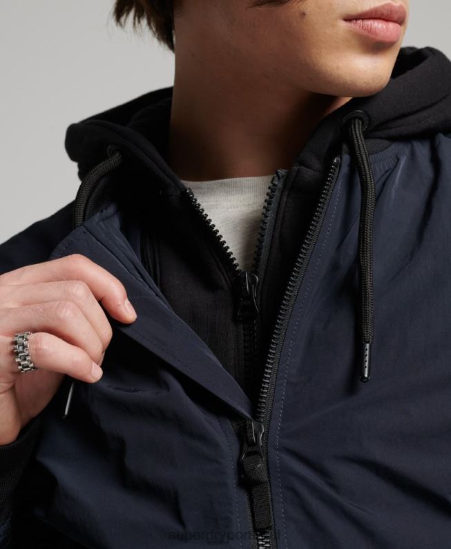 jaqueta bomber militar homens marinha roupas Superdry 2208H4741