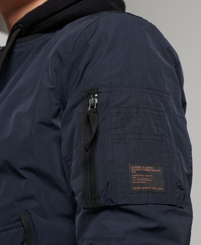 jaqueta bomber militar homens marinha roupas Superdry 2208H4741