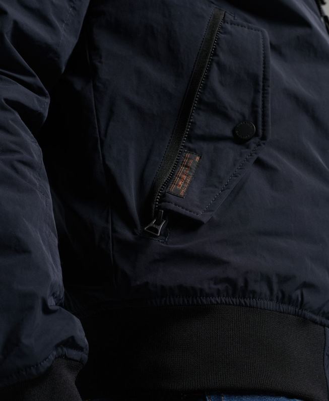 jaqueta bomber militar homens marinha roupas Superdry 2208H4741