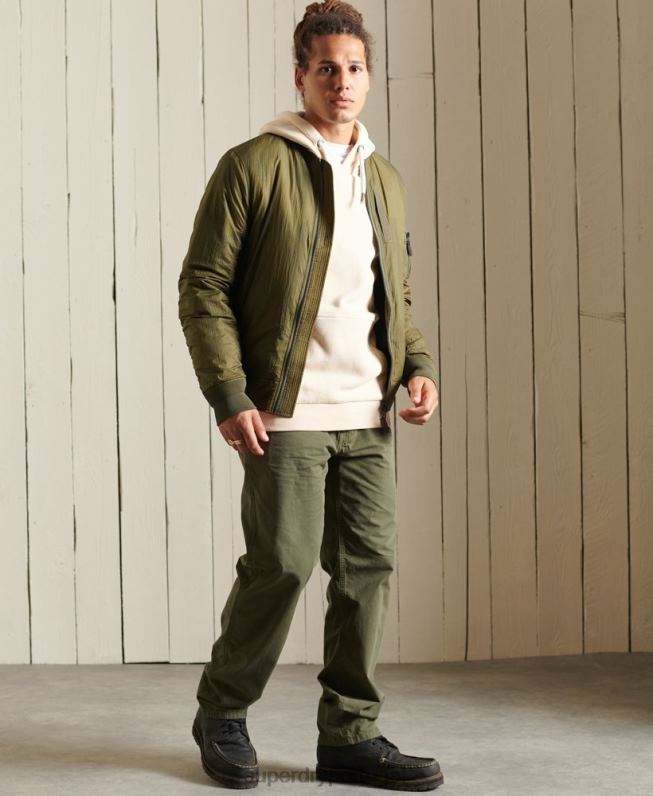 jaqueta bomber militar ma1 homens verde roupas Superdry 2208H4674