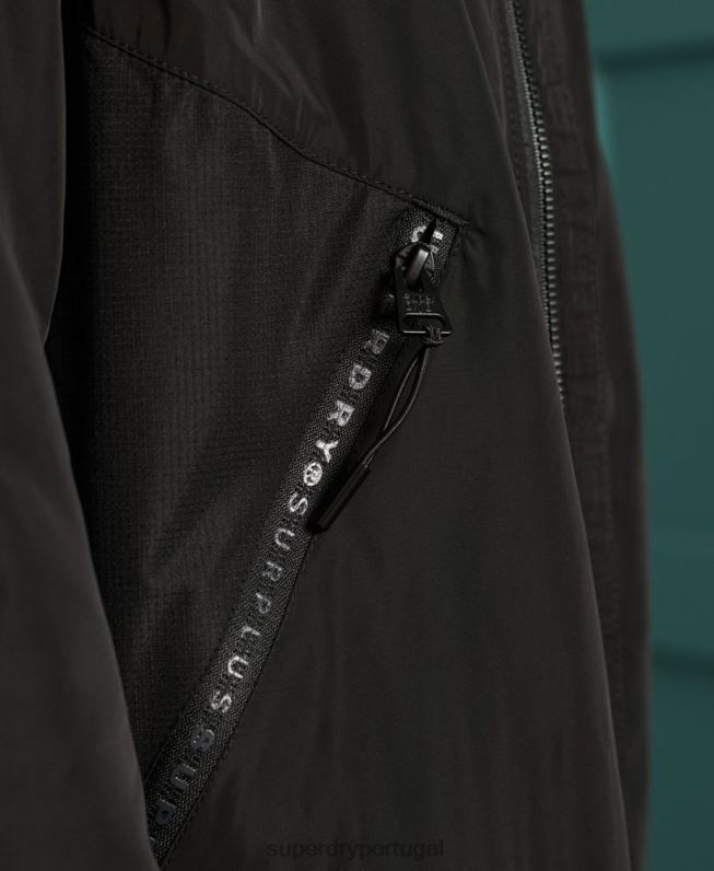 jaqueta bomber peso mosca excedente de mercadorias homens preto roupas Superdry 2208H1196