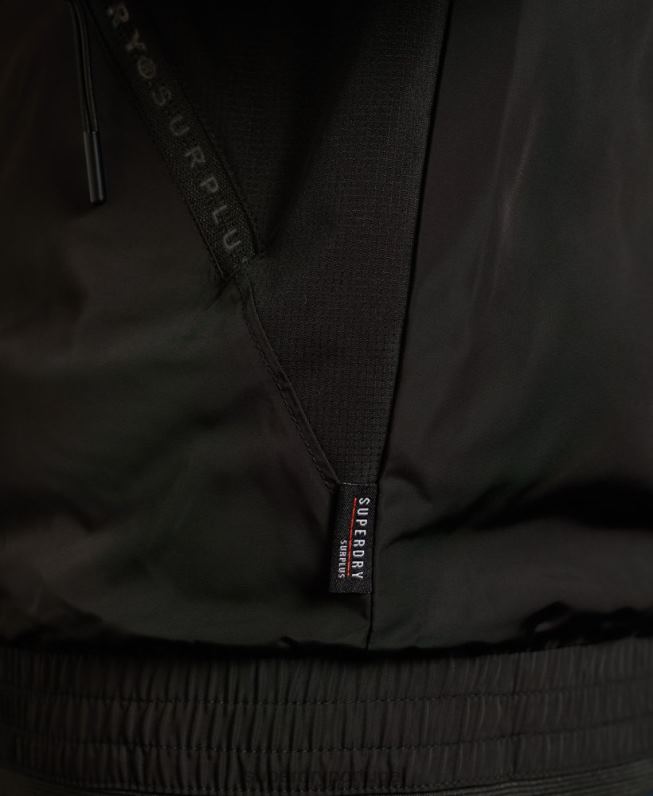 jaqueta bomber peso mosca excedente de mercadorias homens preto roupas Superdry 2208H1196