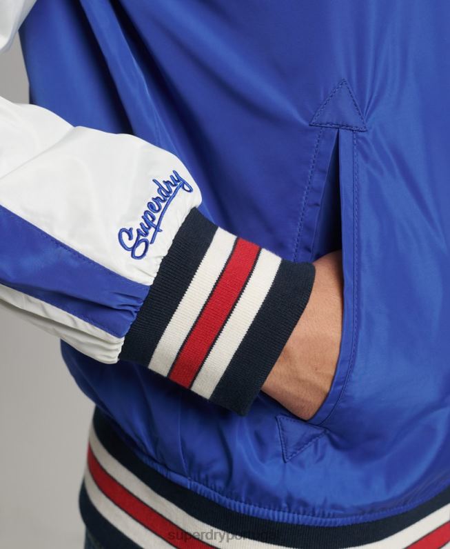 jaqueta bomber suika homens azul roupas Superdry 2208H4463