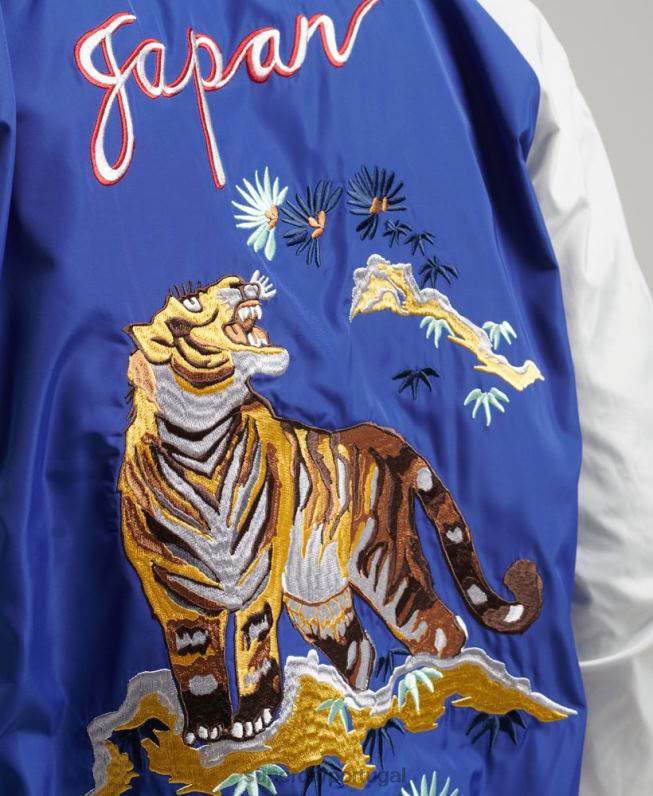 jaqueta bomber suika homens azul roupas Superdry 2208H4463