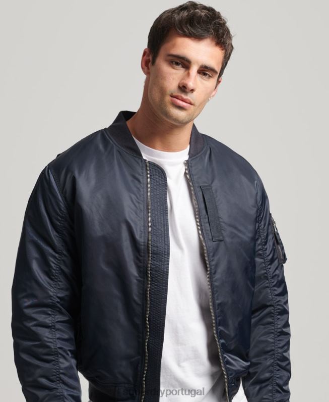 jaqueta bomber vintage ma1 homens marinha roupas Superdry 2208H4703