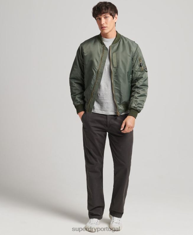 jaqueta bomber vintage ma1 homens verde roupas Superdry 2208H4656