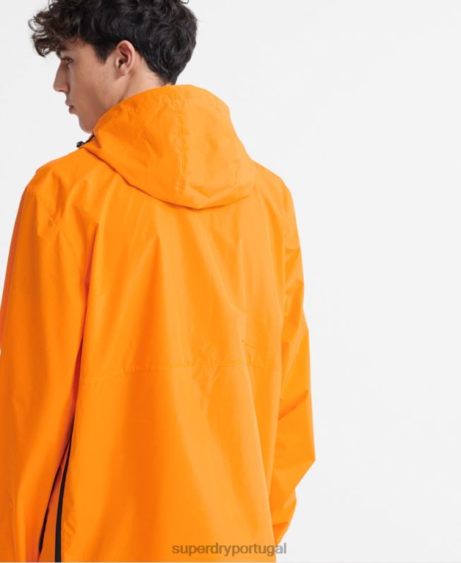 jaqueta cagoule casual packaway homens laranja roupas Superdry 2208H4713