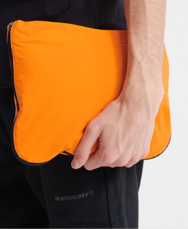 jaqueta cagoule casual packaway homens laranja roupas Superdry 2208H4713