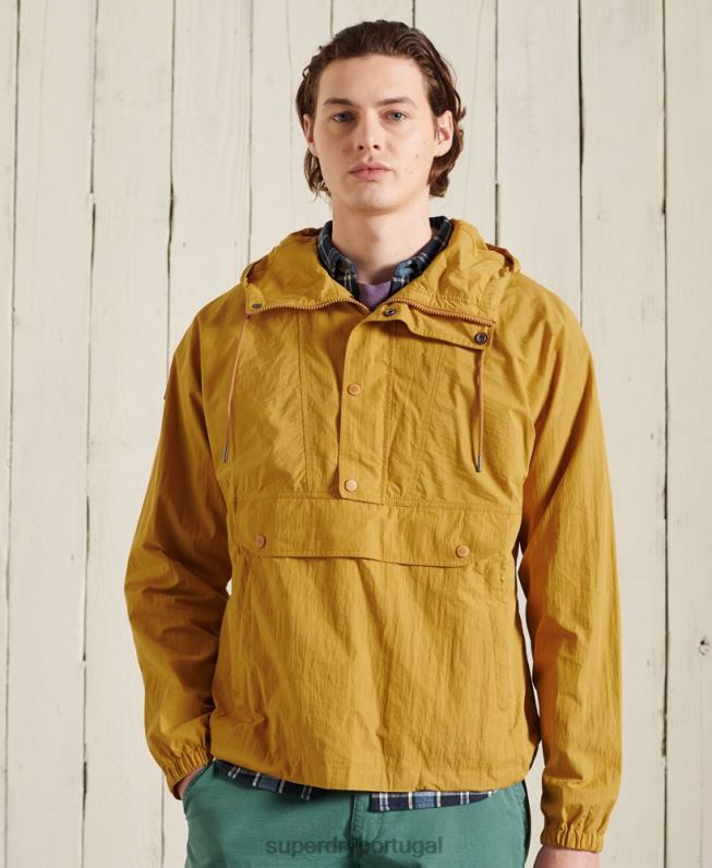 jaqueta casual de montanha homens amarelo roupas Superdry 2208H4667