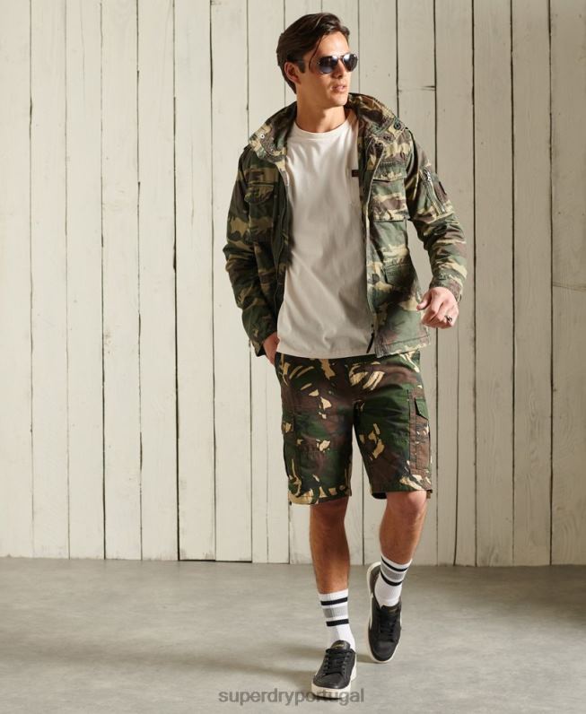 jaqueta clássica de novato homens caqui roupas Superdry 2208H4619