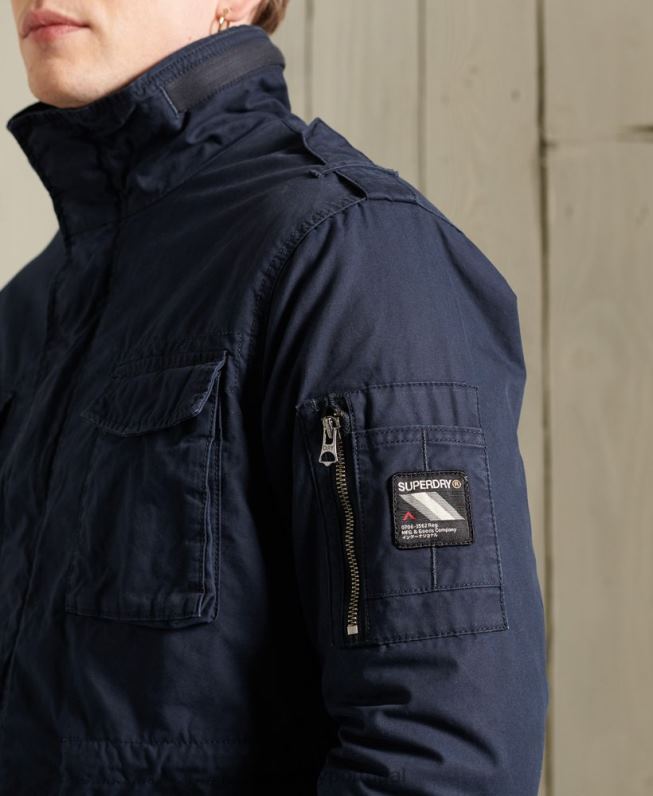 jaqueta clássica de novato homens marinha roupas Superdry 2208H4603