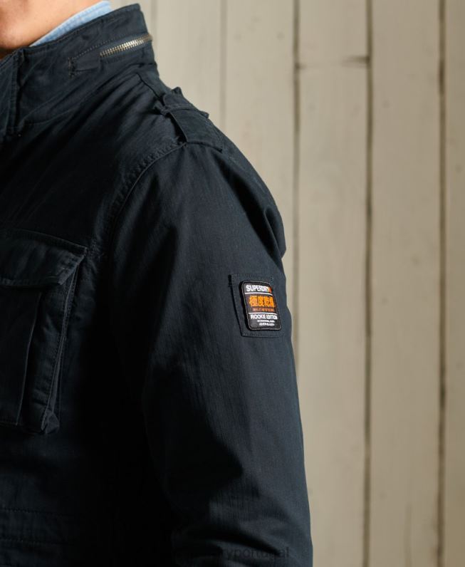 jaqueta clássica de novato homens marinha roupas Superdry 2208H4686