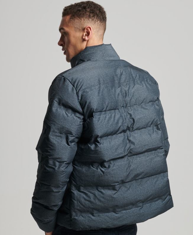 jaqueta colcha ultimate radar homens cinza escuro roupas Superdry 2208H4562