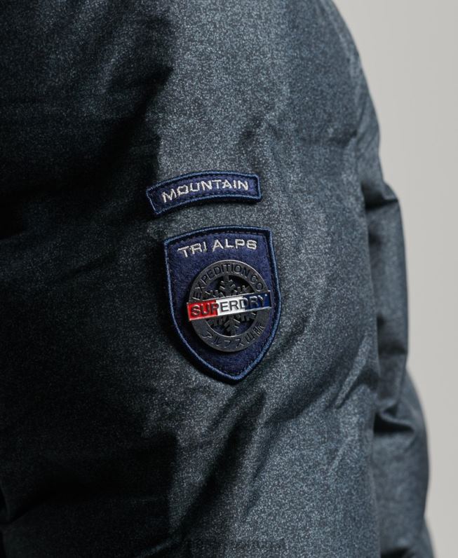 jaqueta colcha ultimate radar homens cinza escuro roupas Superdry 2208H4562